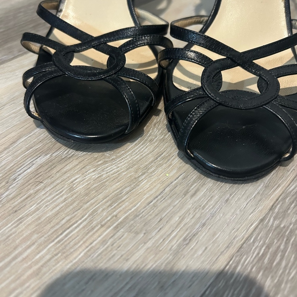 Jimmy Choo Black Stiletto Heels with Slingback Strap - Picture 2 of 8